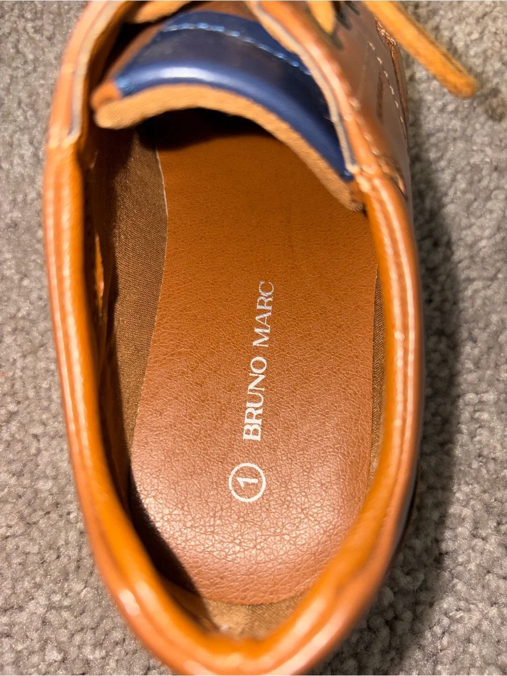 Kids Tan Dress Lace-Up Shoes